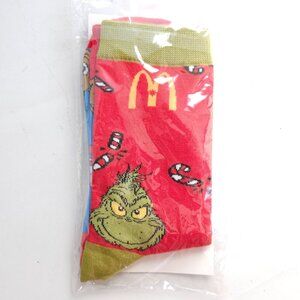 McDonald's The Grinch Who Stole Christmas Socks BNIP 2024 The Grinch Meal